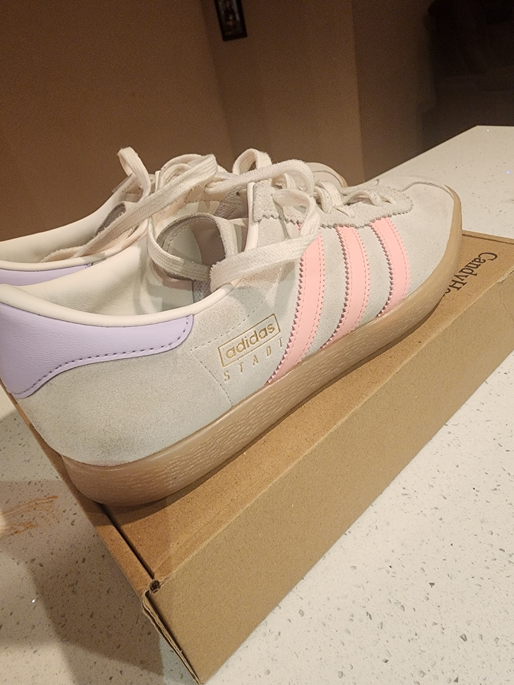 adidas Stadt W Sneakers - Cream, Pink & Lavender